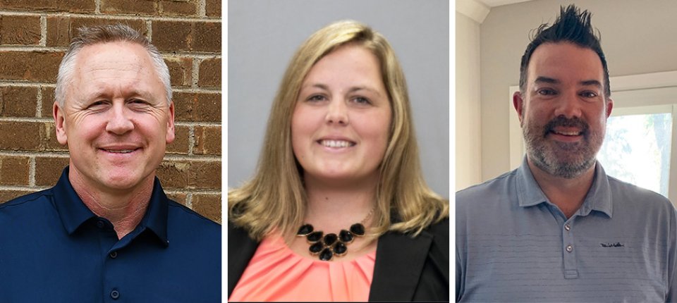 Photos of Brian Ingemann, Anne Graner, and John Polhill